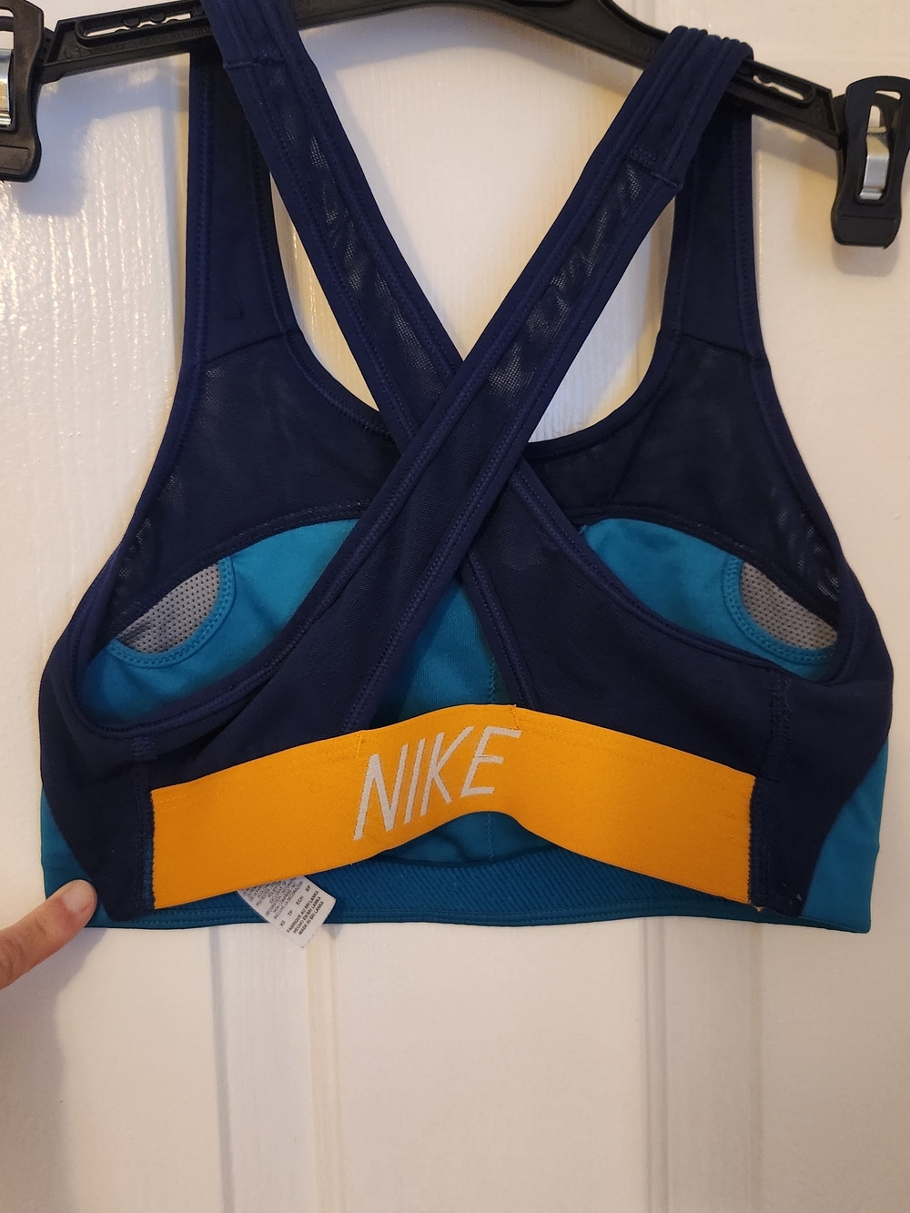 Nike Women's Blue Two-Tone Sports Bra